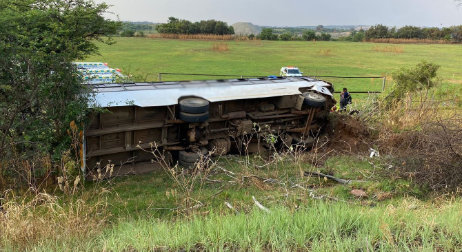 Parents are still reeling from shock after the bus that was ferrying their children to school overturned in Carletonville on Thursday, leaving two children dead.