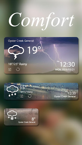 Comfort Weather Widget Theme