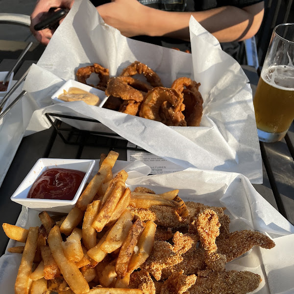 GF chicken tenders and fries.