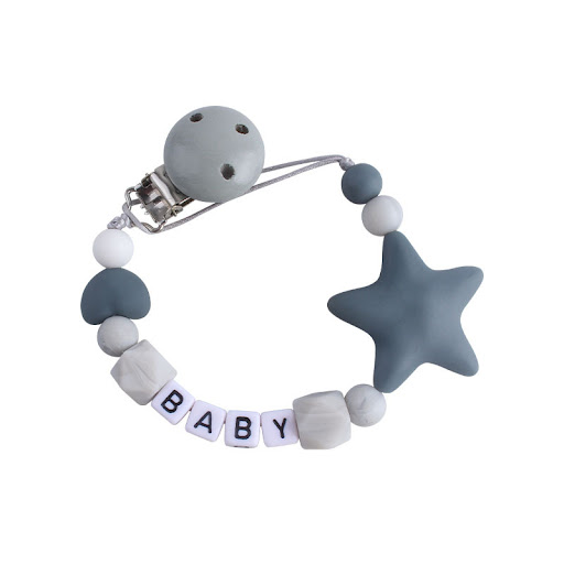 Title 4, Five-pointed star teether pacifier chain toy fo...