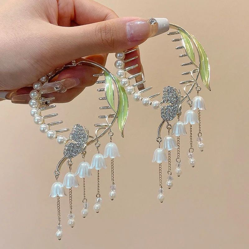 Mori Super Fairy Diamond Butterfly Pince à cheveux High Ball Élégance Coiffure Papillon Diamant Fixation Parfaite pour Coiffures Raffinées