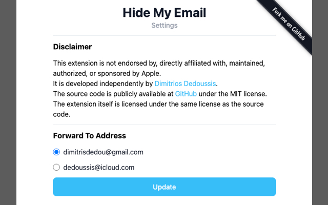 iCloud Hide My Email Preview image 2