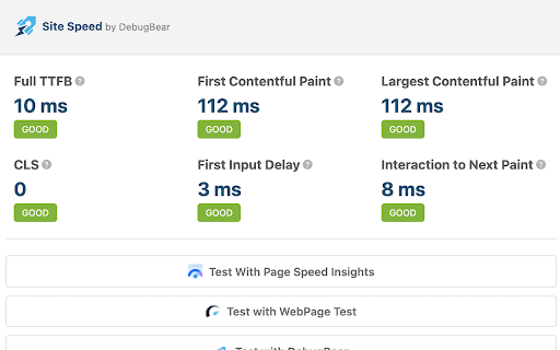 Site Speed by DebugBear