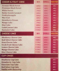 Dream Cake menu 4