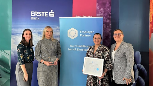 Erste Banci dodeljen Employer Partner sertifikat