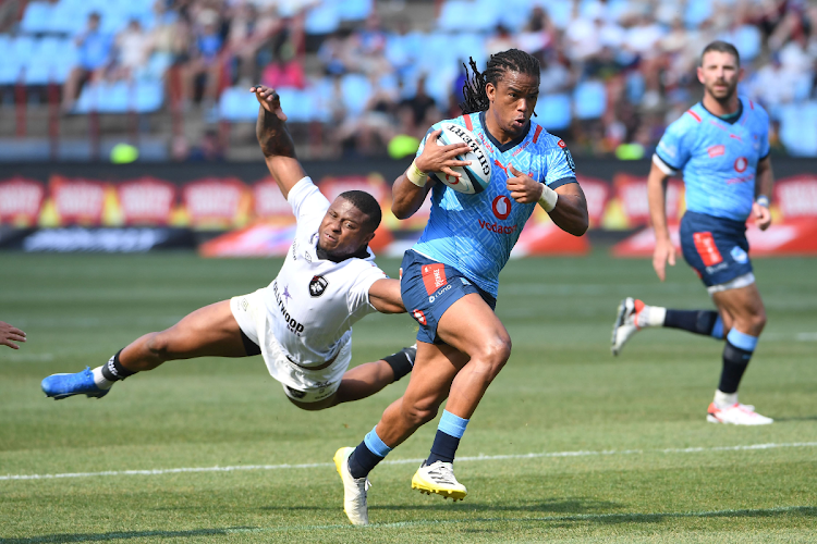 Bulls player Stedman Gans during the United Rugby Championship match between against Sharks at Loftus Versfeld on December 02, 2023.