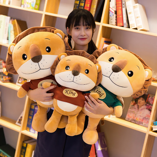 Title 7, Cute little lion plush toy perfect for cuddling...