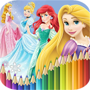 How To Color Disney Princess - Coloring Pages  Icon
