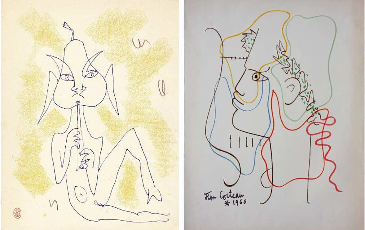 Drawings by Jean Cocteau