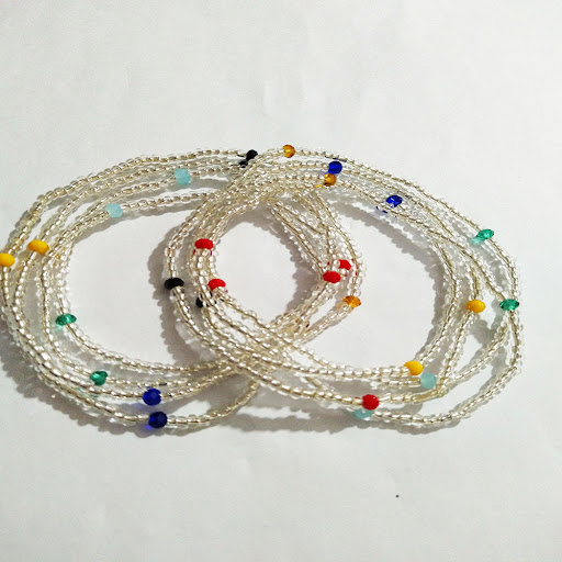 Title 2, Colored Glass Crystal Waist Chain. Enhance your...
