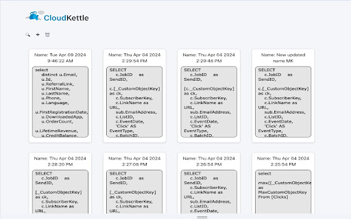 SFMC Query Saver