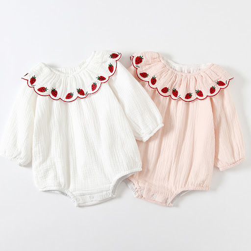 Title 6, Female Baby Fart Clothes Long-sleeved One-piece...
