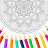 Mandala Coloring Game Adults icon