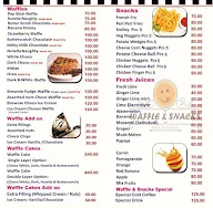 Waffle & Snacks menu 2