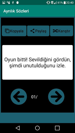 Söz Kütüphanesi-Durum Sözleri