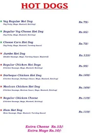 Student's Burger menu 3