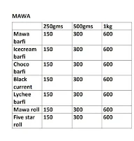 Afzal Sweets Corner menu 6