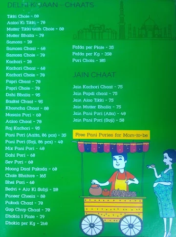 Tasty Tongues Delhi Chaats menu 