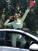 Nomuzi Mabena in one of her staged December posts.
Picture: SUPPLIED