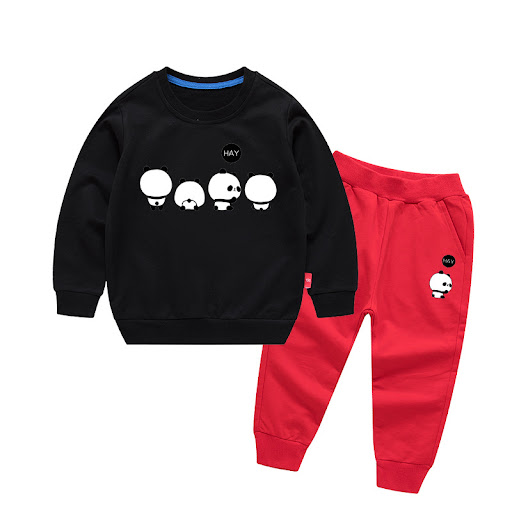 Title 18, Cotton baby two-piece set for men and women, co...