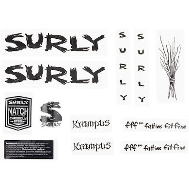 Surly Krampus Frame Decal Set - With Sticks 