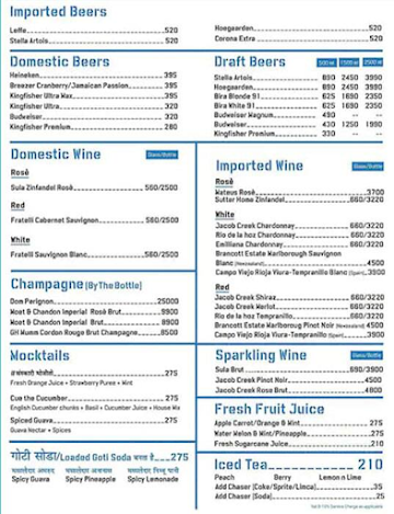 Dreamcann Foods Pvt Ltd menu 