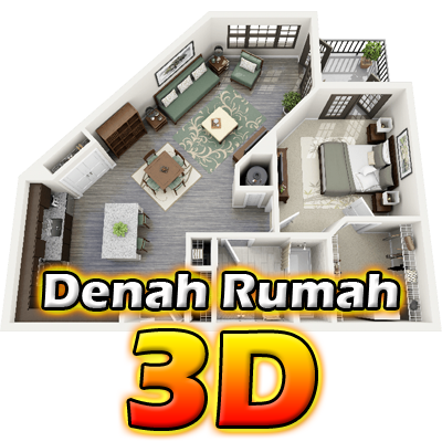 Denah Rumah 3D Desain