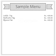 Kheteswara Pooja Sweets menu 1