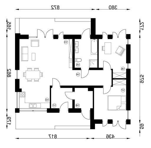 FX-1 - Rzut parteru