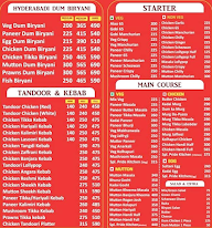 Pride Kitchen Hyderabadi Biryani menu 2