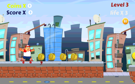 Skateboard Runner 2D