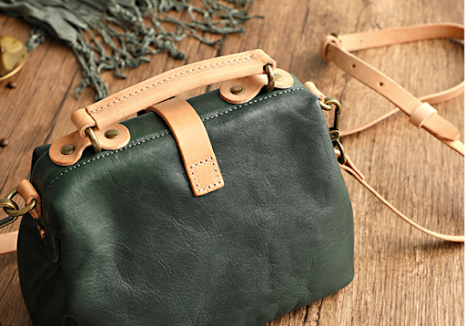 Title 11, Womens Top Layer Leather Contrast Color Handba...