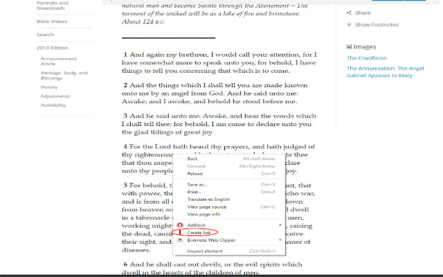 Scripture Links chrome extension