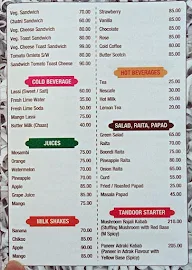 Hotel Mansarovar menu 1