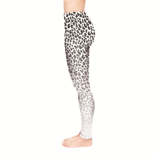 Title 4, Black and white leopard print pants for women. ...