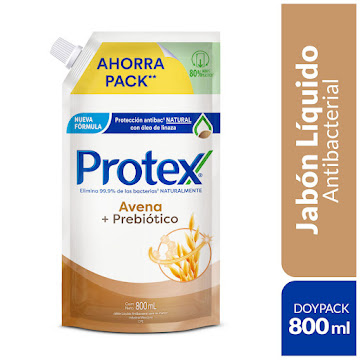 Jabón Líquido Protex Antibacterial Avena x 800 ml  