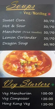 New Paradise Restaurant menu 1