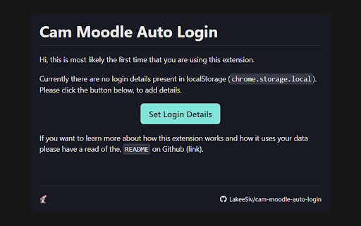 Cam Moodle Auto Login