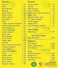 Donut House menu 1