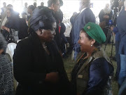 Nkosazana Dlamini-Zuma and DSG Jesse Duarte at the funeral of Ahmed  Kathrada Picture: Naledi Shange