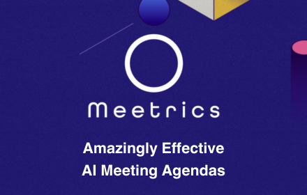 Meetrics: Prepare Excellent Agendas with AI small promo image