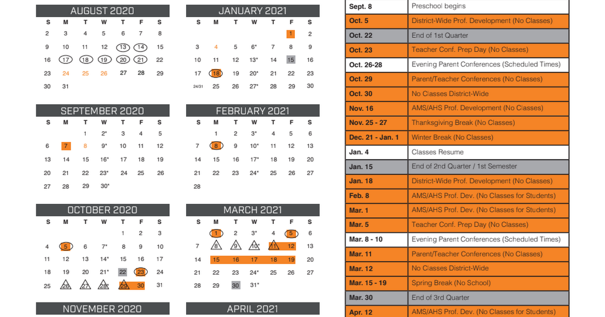 Acsd Calendar Customize And Print