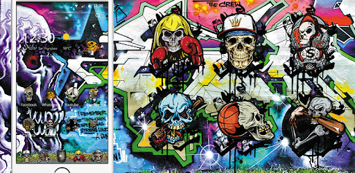 Skull Graffiti Wallpaper Theme Apps On Google Play