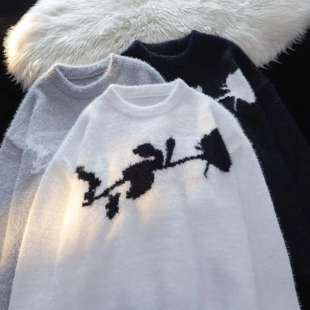 Title 4, American Dark Rose Flocking Horse Sweater voor ...