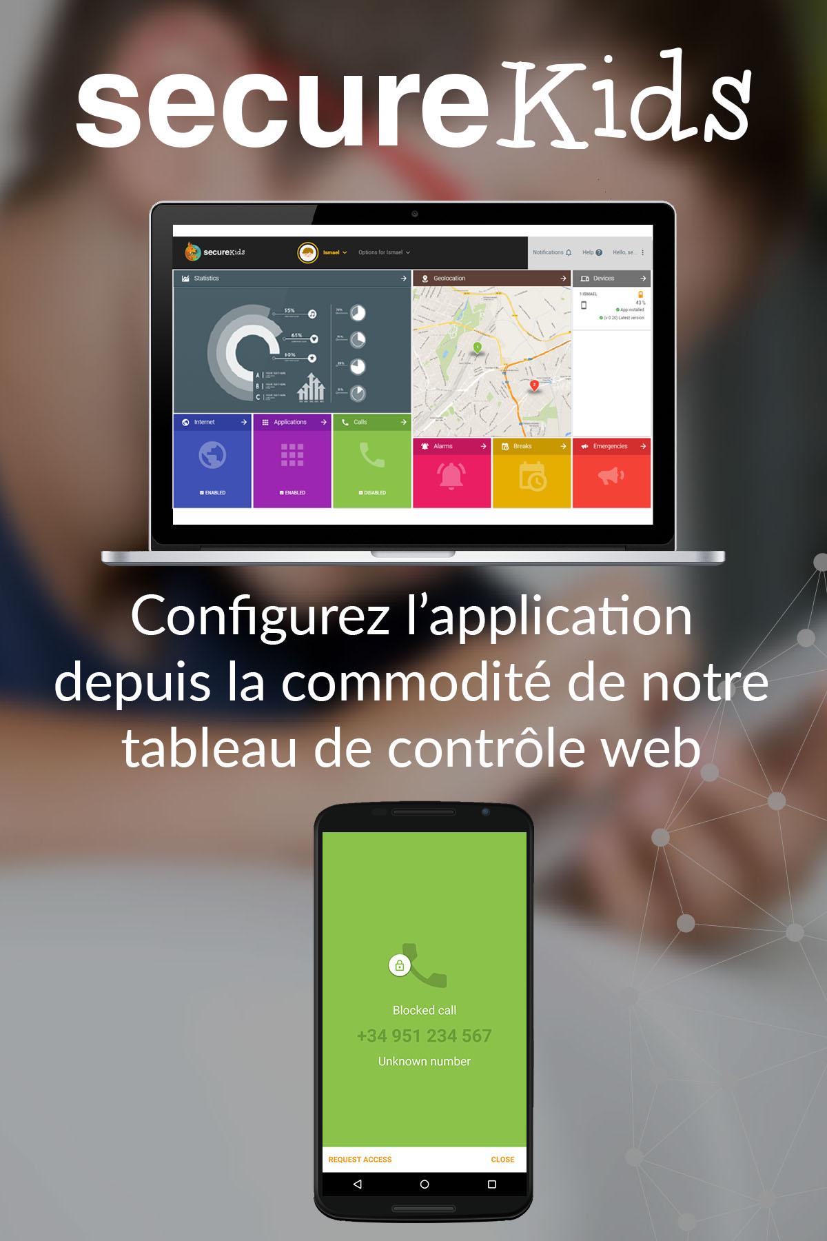 Android application Parental Control SecureKids screenshort