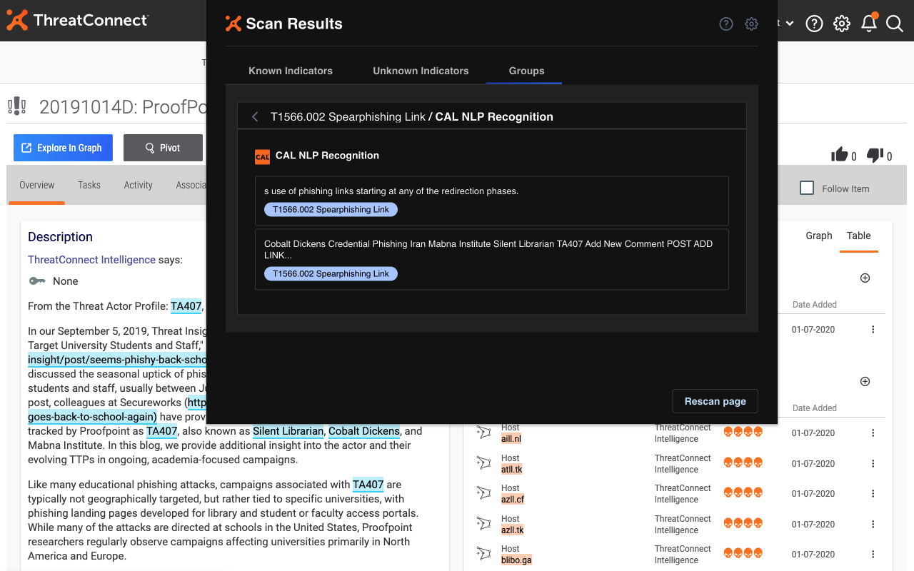 ThreatConnect Browser Extension Preview image 3