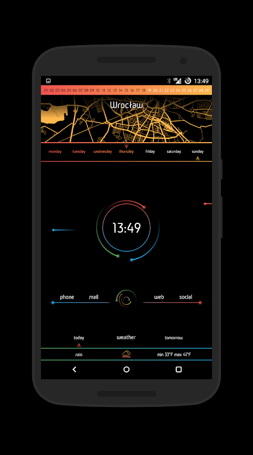Android application Neon for KLWP screenshort
