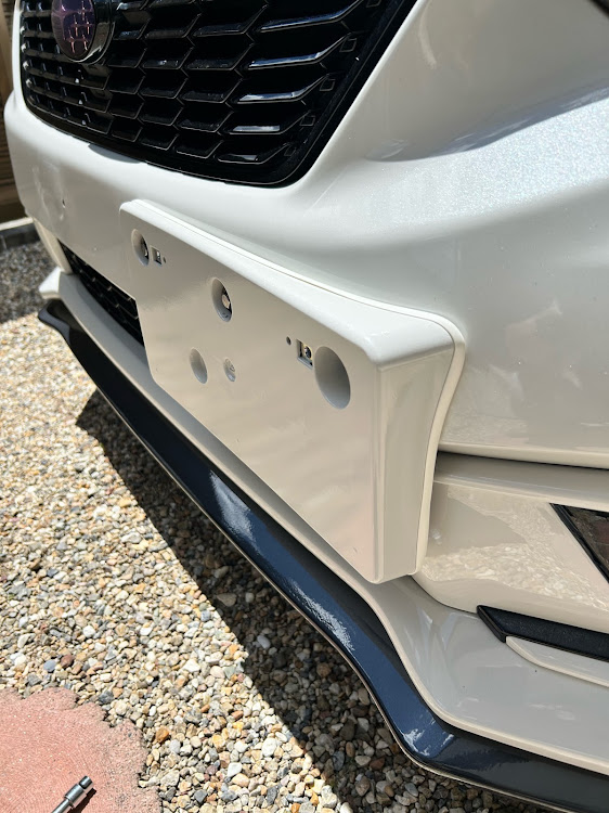 インプレッサ G4のいつもイイネ&コメントありがとうございます🙇‍♂️・DIY・ナンバーフレーム・ランエボ　ライセンスプレートブラケットに関するカスタム事例の投稿画像11枚目