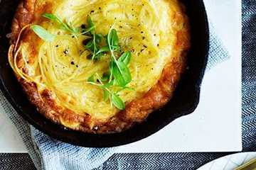 Popolo's frittata "carbonara"