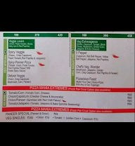 Khanna's Hot Pizza menu 1